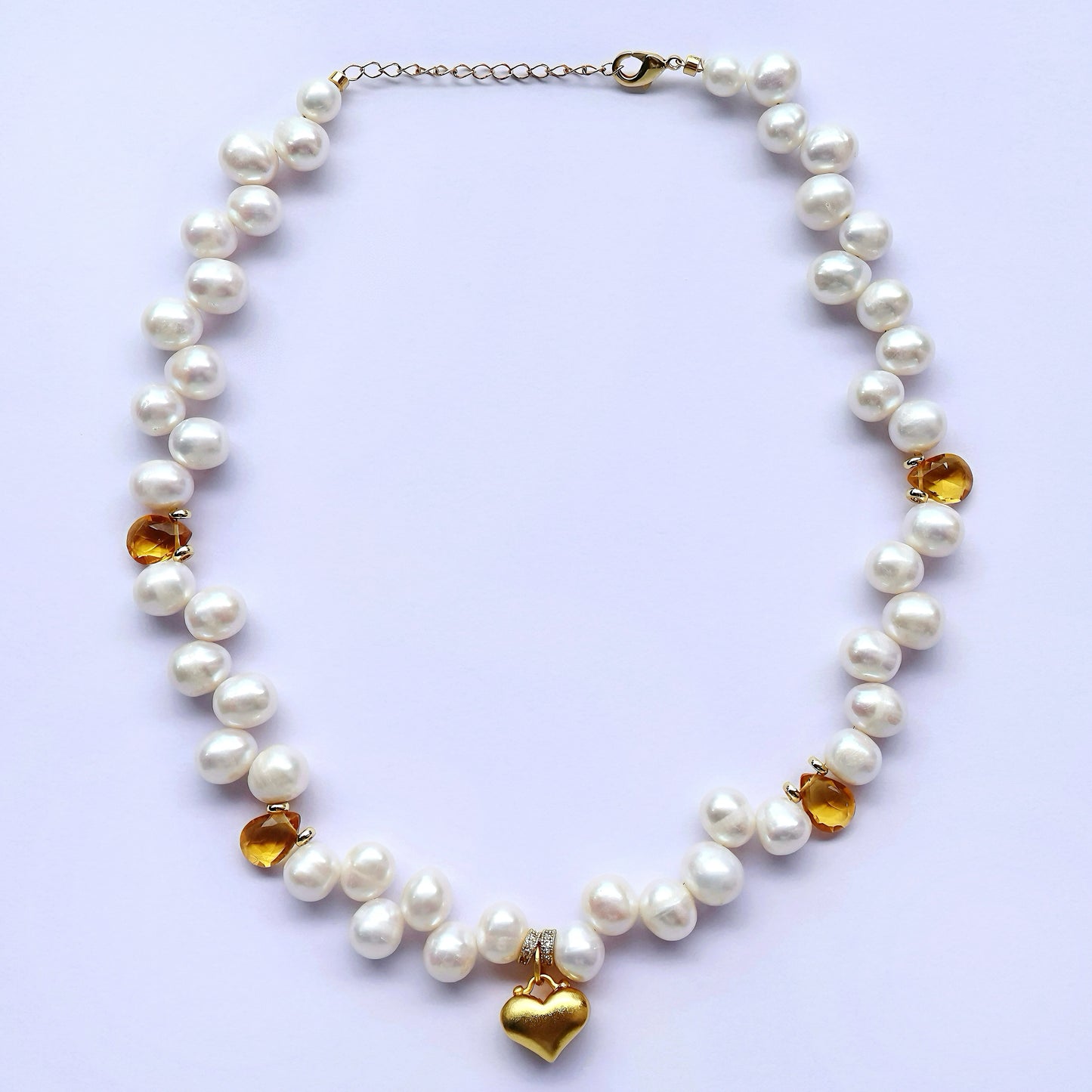 Tia Pearl & Citrine Necklace