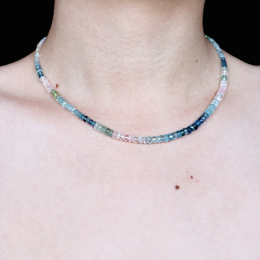 Fancy Faceted Morganite Necklace