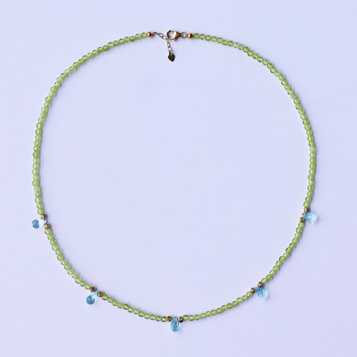 Gaia Perdiot Topaz Gem Drop Necklace