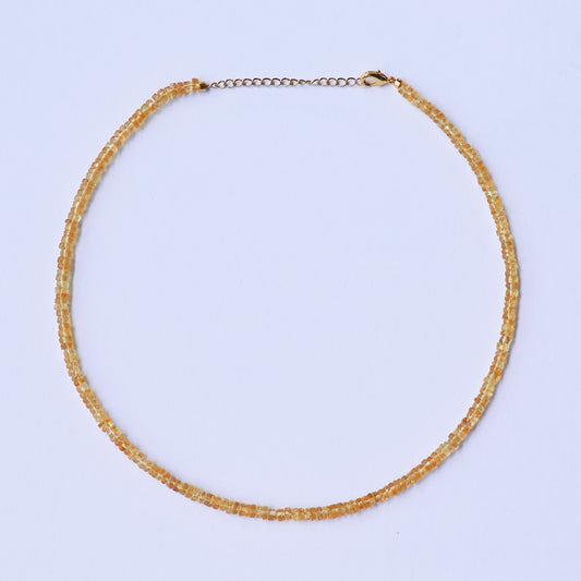 Lumi Faceted Citrine Necklace