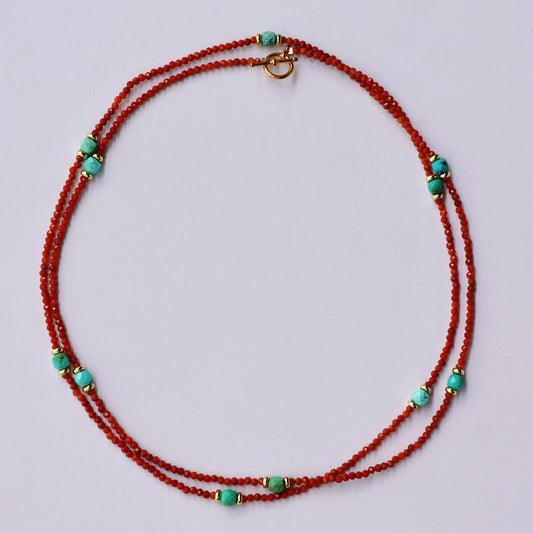 Gaia Agate&Turquoise Necklace