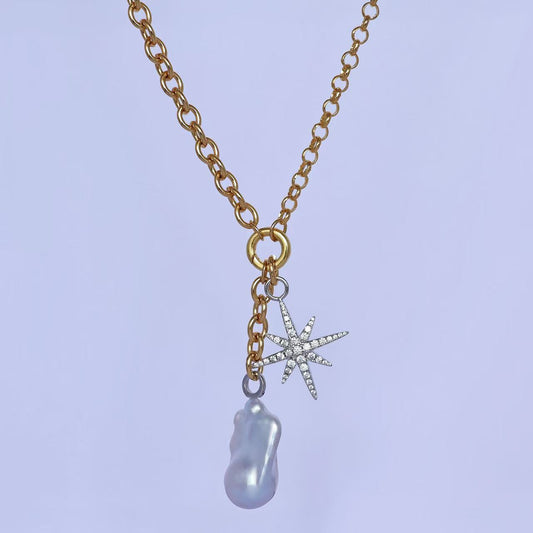 Starburst Baroque Pearl Necklace