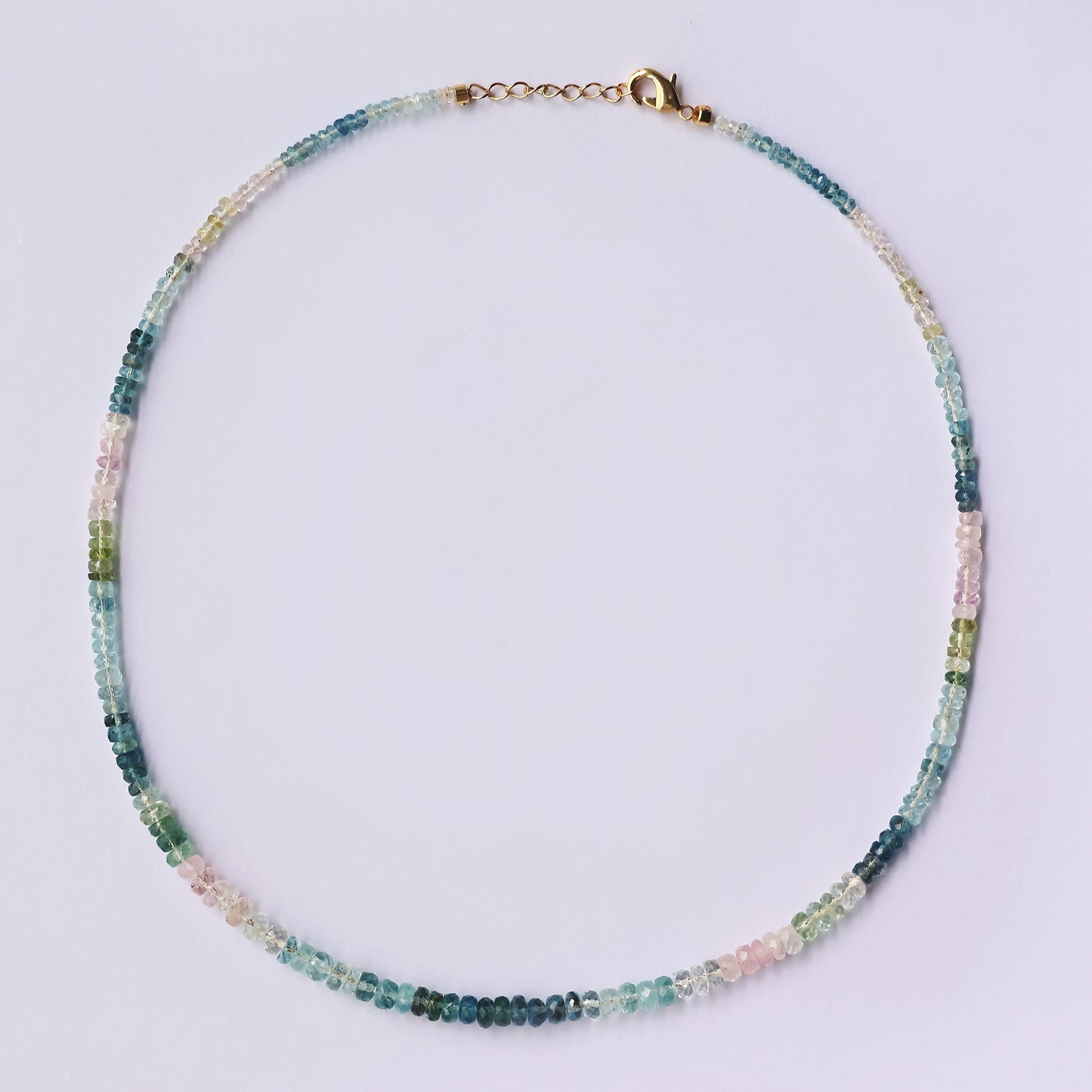 Fancy Faceted Morganite Necklace