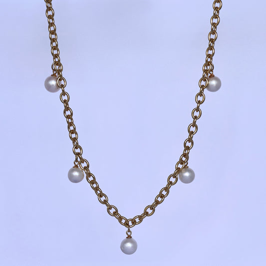 Five Points Pearls Necklace